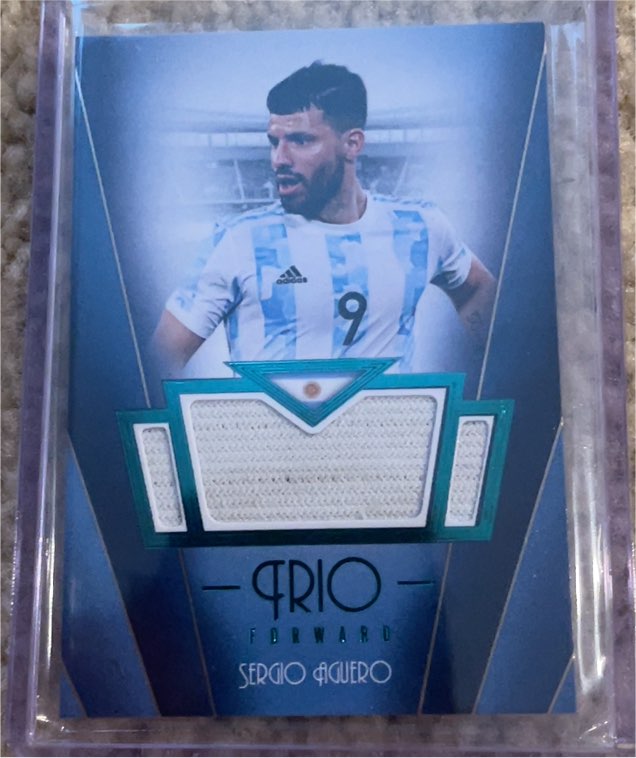 2024 Futera Unique Trio Sergio Aguero — front