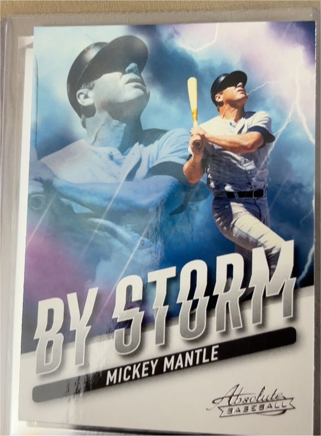 2022 Panini Absolute By Storm #BYS-8 Mickey Mantle — front