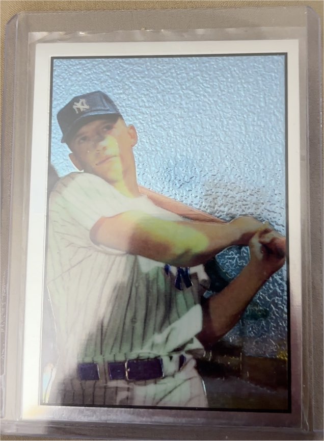 1953 Bowman Color #59 Mickey Mantle — front