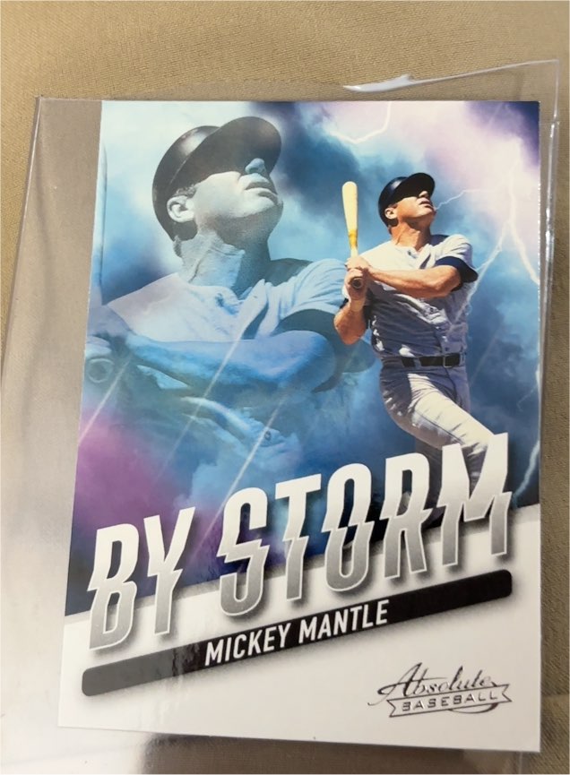 2022 Panini Absolute #BYS-8 Mickey Mantle By Storm — front