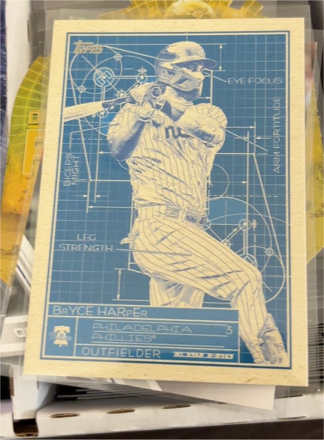 2024 Topps Series 1 Superstar Blueprint #SB-4 Bryce Harper — front