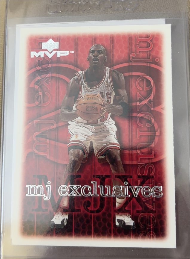 1999-00 Upper Deck MVP #205 Michael Jordan MJ Exclusives — front