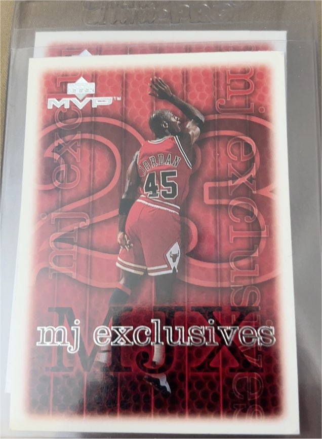 1999-00 Upper Deck MVP #180 Michael Jordan MJ Exclusives — front