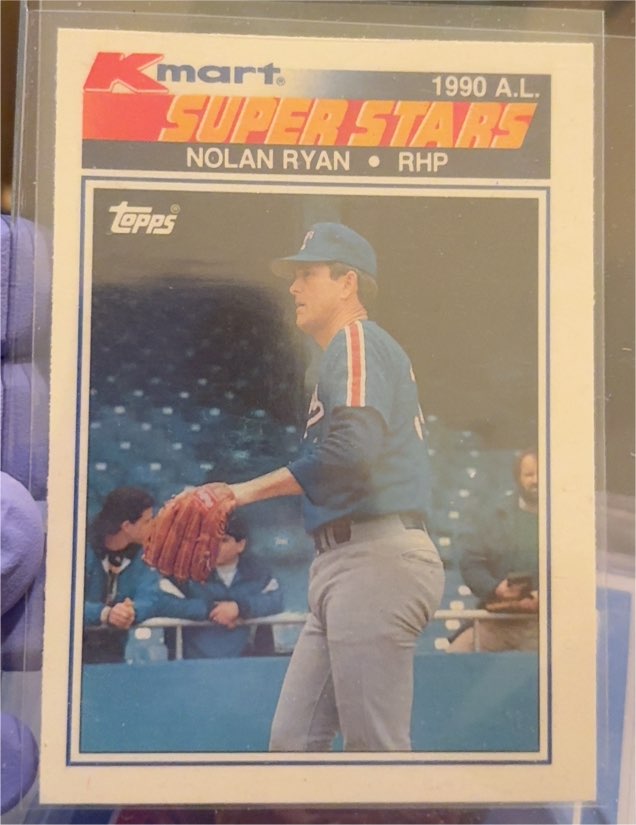 1990 Topps Kmart Super Stars #25 Nolan Ryan Texas Rangers — front