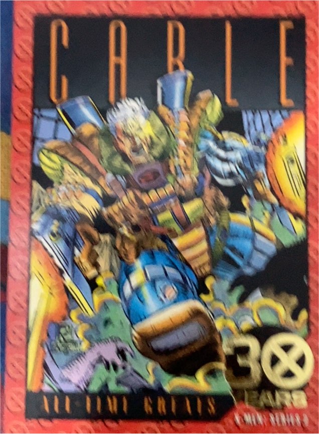 1993 SkyBox Marvel X-Men Series 2 Gold Foil #G-1 Cable — front