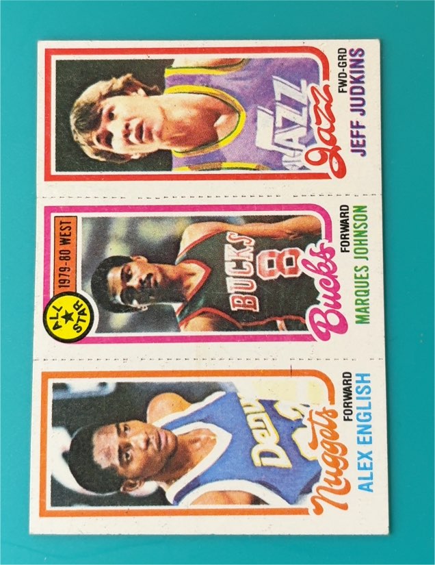 1980-81 Topps #68-2-75 Jeff Judkins / Marques Johnson / Alex English — front