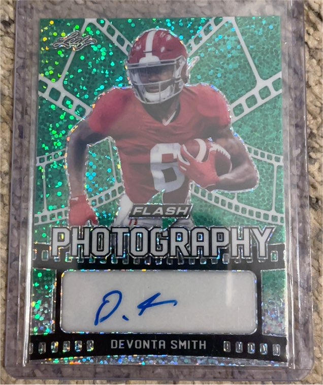 2021 Leaf Flash Flash Photography Green Devonta Smith #FP-DS2 Auto — front