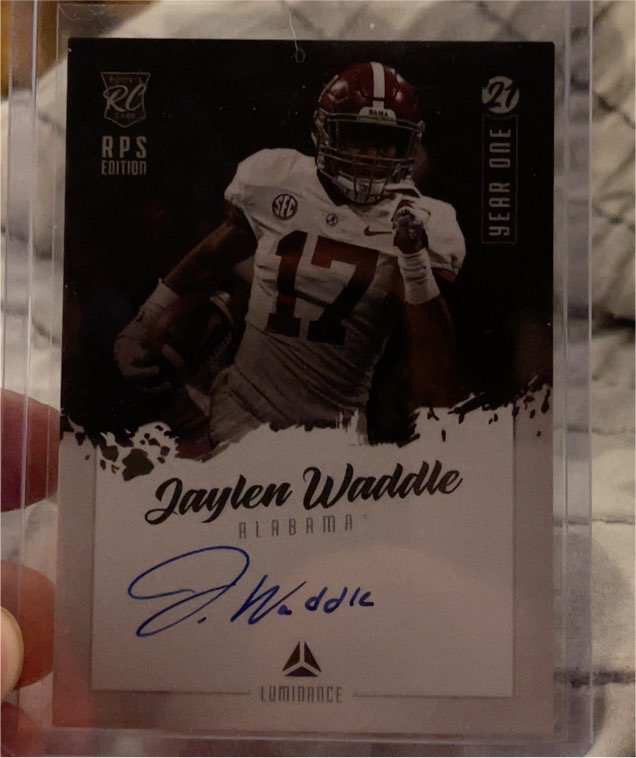 2021 Panini Luminance RPS Edition #Jaylen Waddle — front