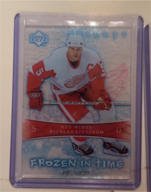 2007-08 Upper Deck Trilogy #114 Nicklas Lidstrom Frozen In Time — front