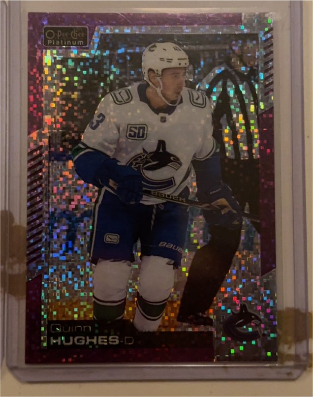 2020-21 O-Pee-Chee Platinum #10 Quinn Hughes — front