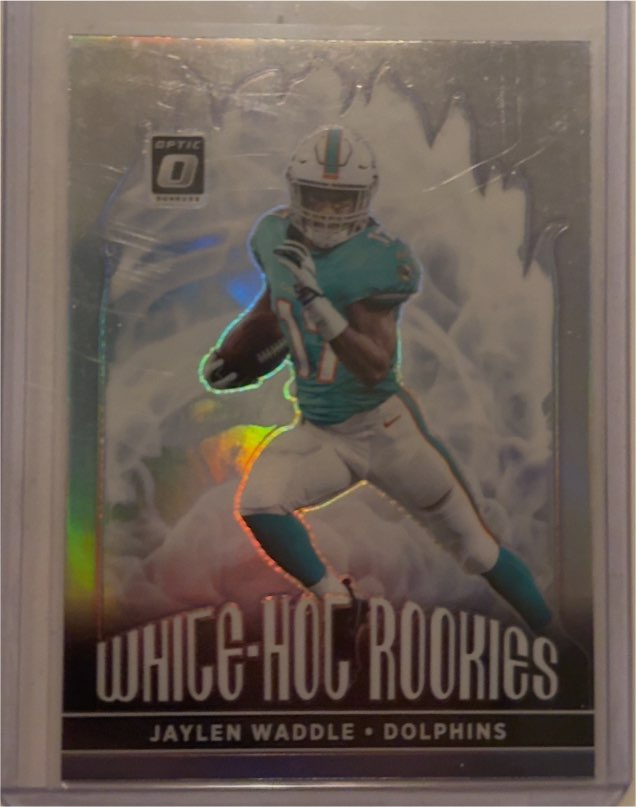 2021 Donruss Optic White Hot Rookies #WHR-4 Jaylen Waddle — front