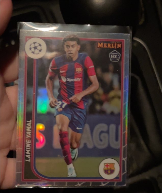 2023-24 Topps Merlin UEFA Club Competitions #27 Lamine Yamal (RC) — front