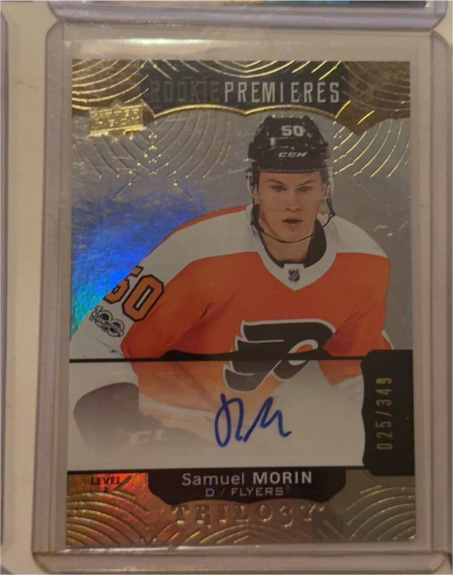 2017-18 Upper Deck Trilogy Rookie Premieres #Samuel Morin — front