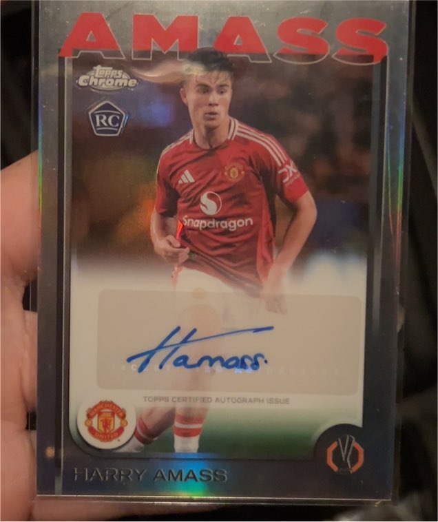 2024-25 Topps Chrome UEFA Club Competitions #CA-HA Harry Amass Chrome Autographs — front