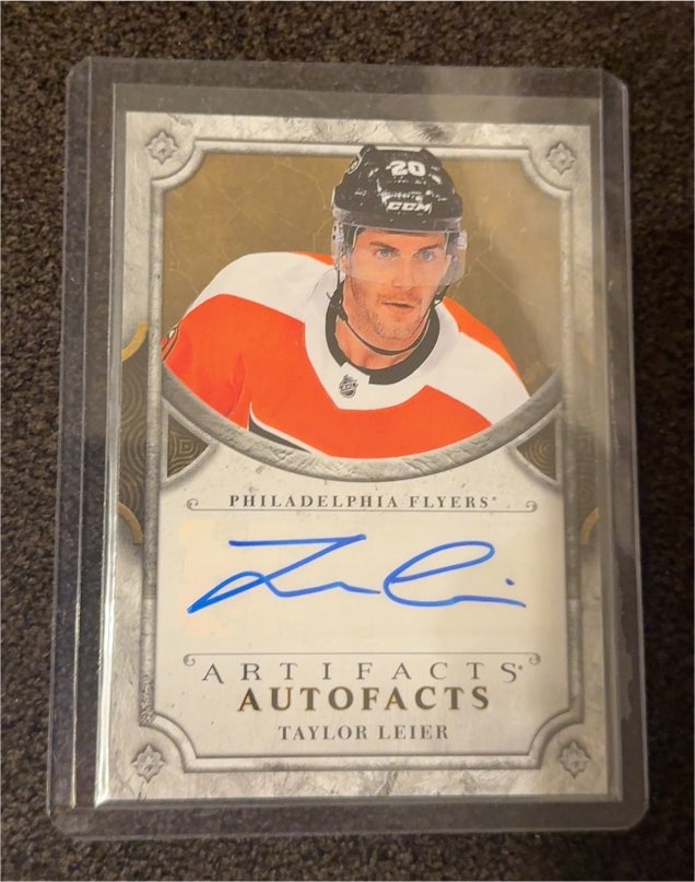 2018-19 Upper Deck Artifacts Autofacts #A-TL Taylor Leier — front
