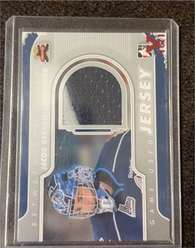 2011-12 In The Game Between the Pipes #M-25 Jacob Gervais-Chouinard — front