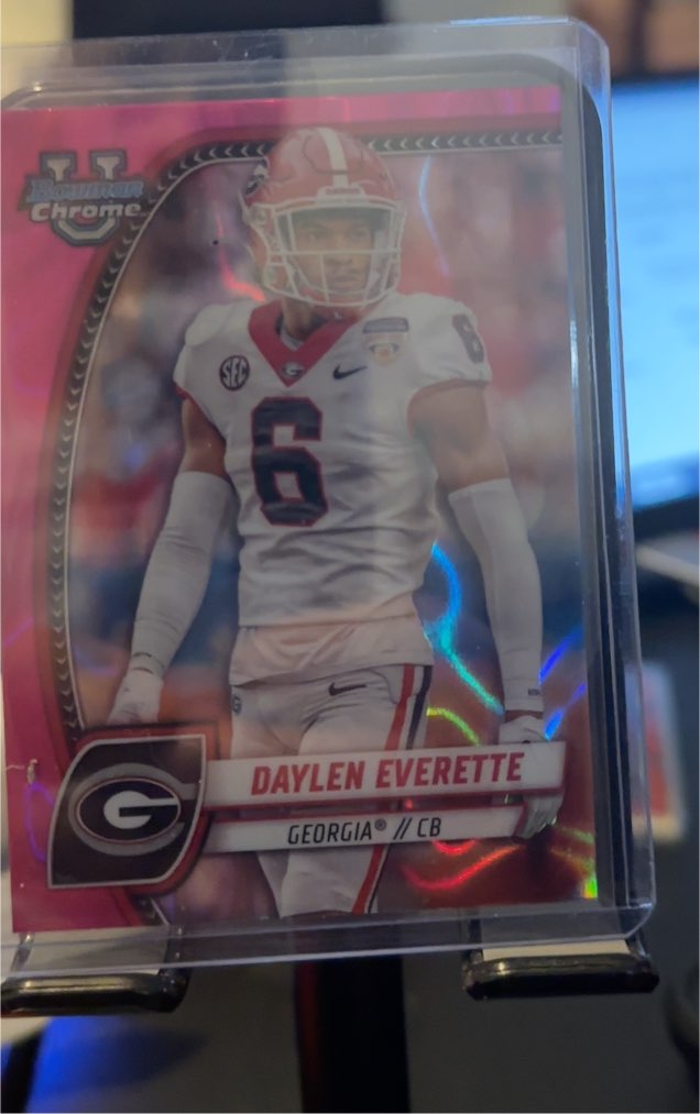 2024 Bowman University Chrome #55 Daylen Everette — front