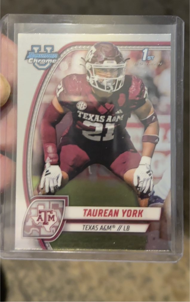 2024 Bowman Chrome University #168 Taurean York — front