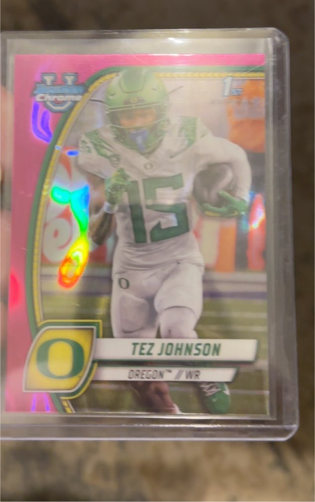 2024 Bowman University Chrome #171 Tez Johnson — front