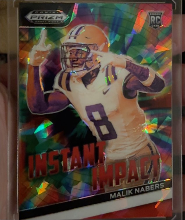 2024 Panini Prizm Draft Picks Instant Impact #II-MN Malik Nabers — front