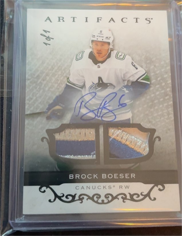 2021-22 Upper Deck Artifacts #144 Brock Boeser — front