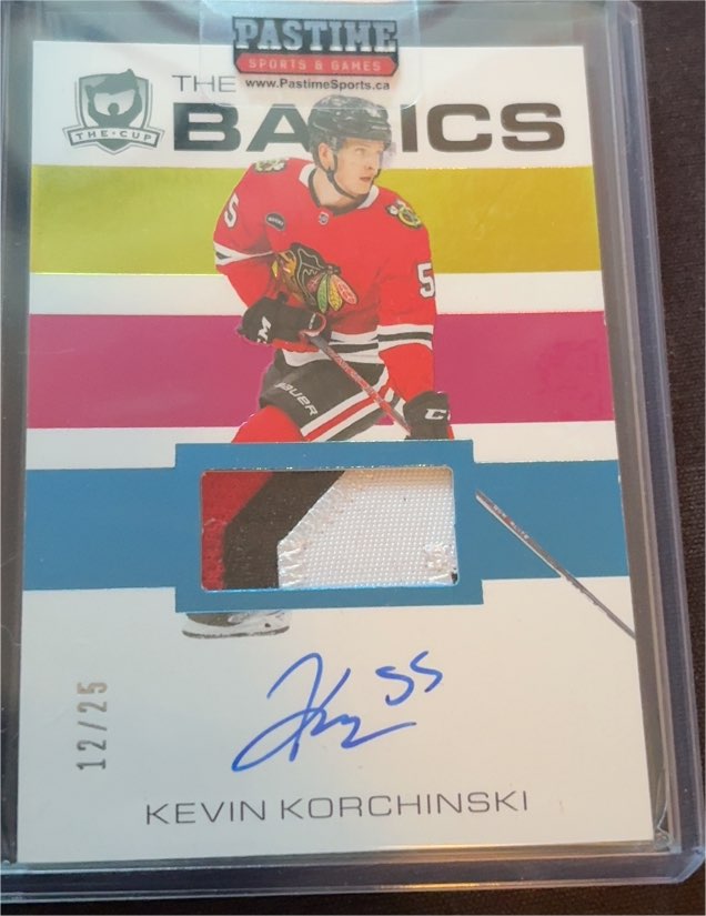 2023-24 Upper Deck SPx Rookie Jersey Auto Kevin Korchinski #KK — front