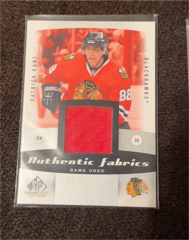 2010-11 SP Game Used Edition Authentic Fabrics #AF-KA Patrick Kane — front