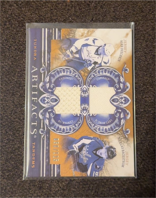 2010-11 Upper Deck Artifacts Tundra Tandems #TT2 Alex Ovechkin/Nicklas Backstrom — front