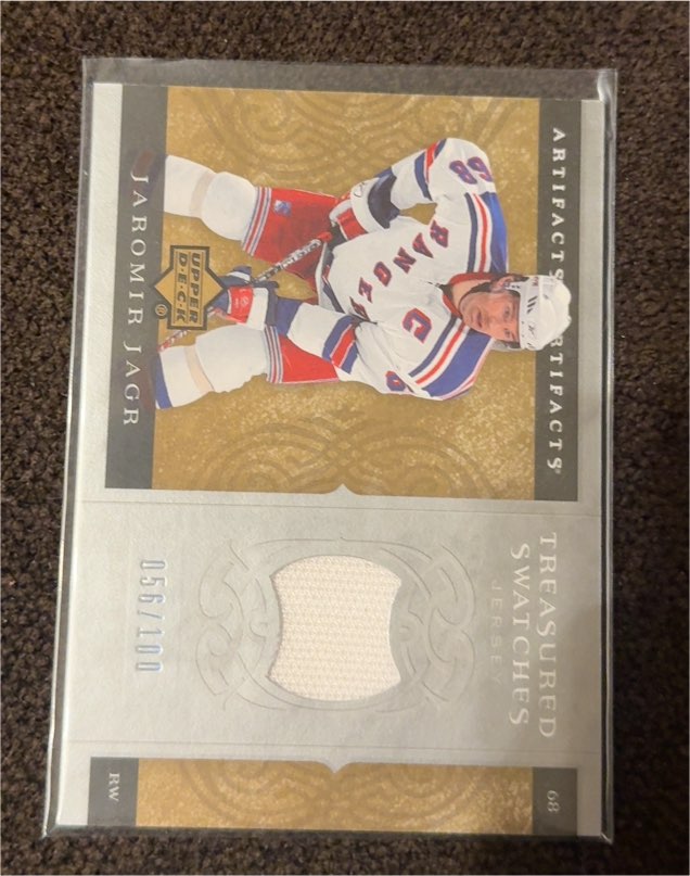 2007-08 Upper Deck Artifacts Treasured Swatches #69 Jaromir Jagr — front