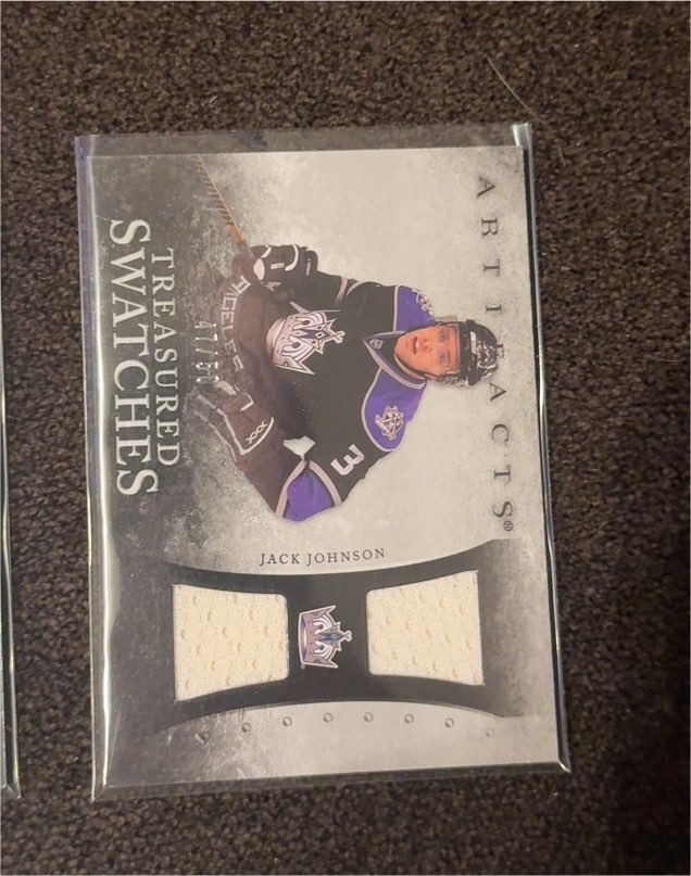 2010-11 Upper Deck Artifacts Treasured Swatches #TS-JJ Jack Johnson — front