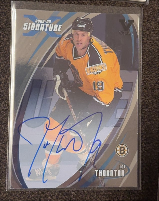 2002-03 ITG Be A Player Signature Series #19 Joe Thornton — front