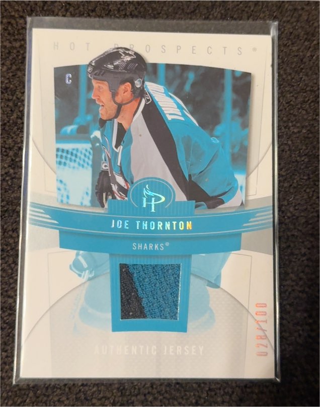 2006-07 Upper Deck Hot Prospects Authentic Jersey Joe Thornton — front
