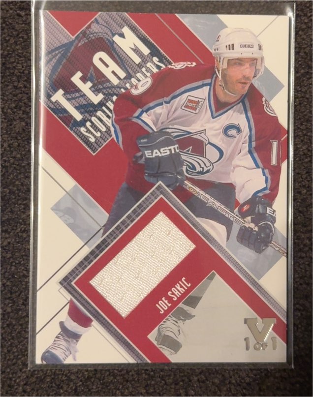 1997 Upper Deck Team Scouting Joe Sakic V 1 of 1 — front