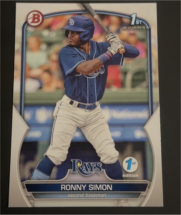 2023 Bowman Paper Base #BP-112 Ronny Simon — front