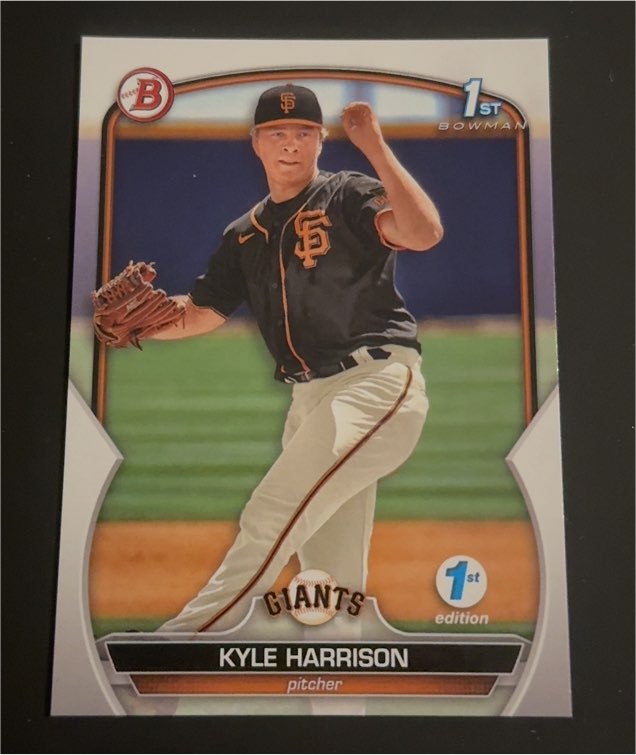 2023 Bowman Prospects 1st Bowman #BP-93 Kyle Harrison — front