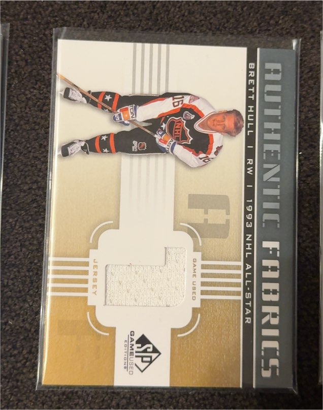 2011-12 SP Game Used Authentic Fabrics Gold #AF-BH Brett Hull — front