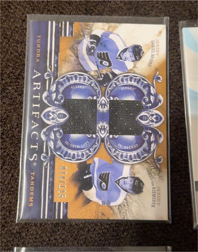2010-11 Upper Deck Artifacts Tundra Tandems #TT2 Daniel Briere / James van Riemsdyk — front