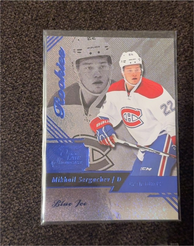 2016-17 Fleer Showcase Flair Blue Ice #23 Mikhail Sergachev — front