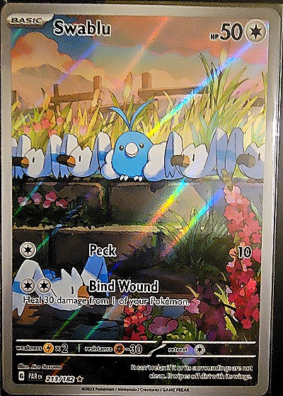 2023 Pokémon Scarlet & Violet Paradox Rift #213 Swablu — front
