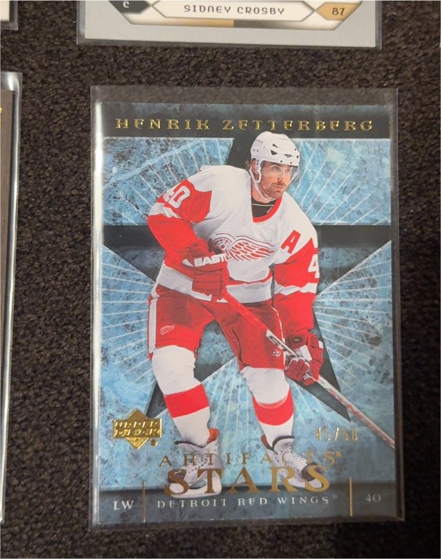 2007-08 Upper Deck Artifacts Stars #126 Henrik Zetterberg — front