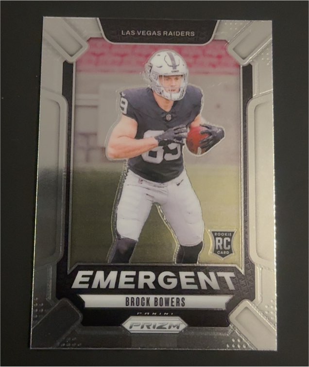 2024 Panini Prizm #8 Brock Bowers Emergent — front