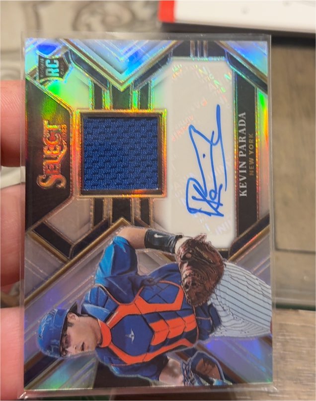 2023 Panini Select #RPA-KP Kevin Parada Rookie Patch Auto — front