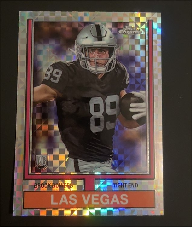 2024 Topps Chrome 1974 #74TF-12 Brock Bowers — front