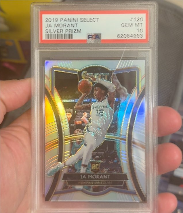 2019 Panini Select #120 Ja Morant Silver Prizm — front