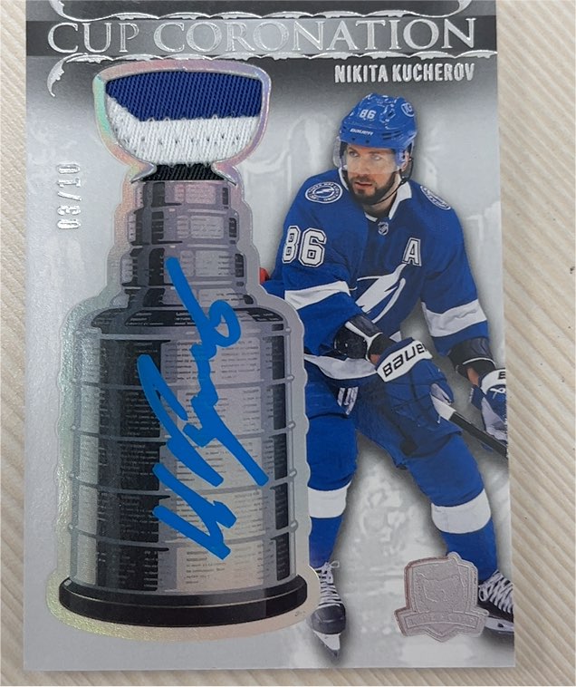2023-24 Upper Deck The Cup Cup Coronation Patch #Nikita Kucherov — front