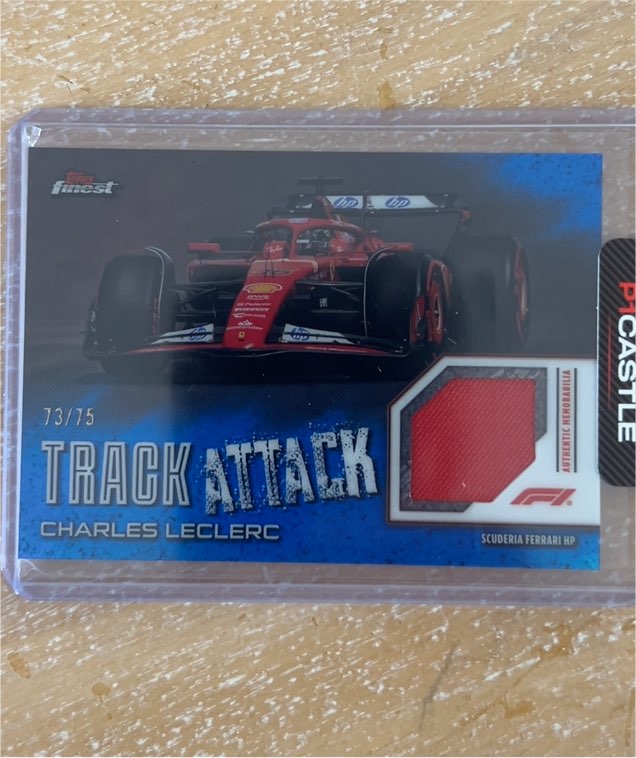 2024 Topps Finest Formula 1 Track Attack #73/75 Charles Leclerc — front