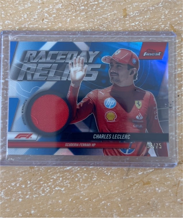 2024 Topps Finest Formula 1 Raceday Relics #RDR-LEC Charles Leclerc — front