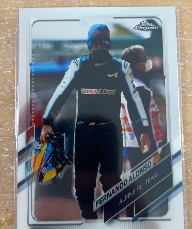 2021 Topps Chrome Formula 1 #41 Fernando Alonso — front