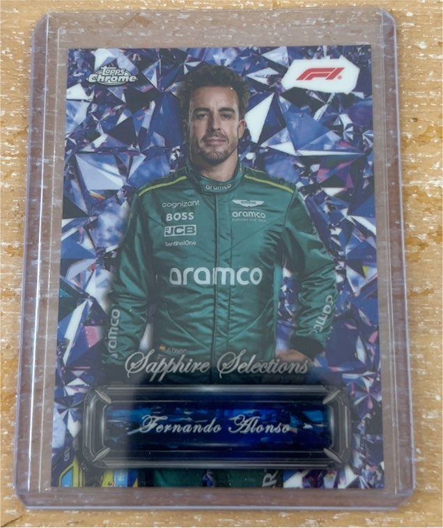 2024 Topps Chrome Sapphire Selections #SS-3 Fernando Alonso — front