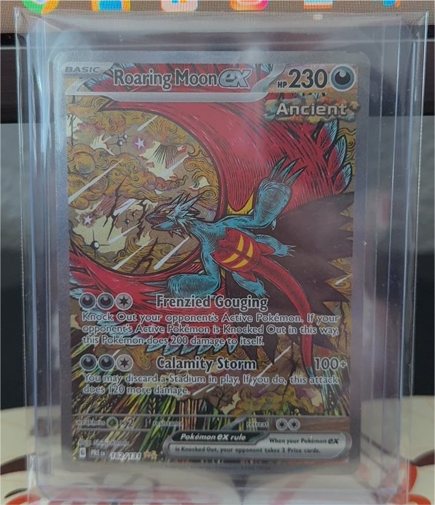 2025 Pokémon Roaring Moon ex 162/131 Prismatic Evolutions Special Illustration Rare — front